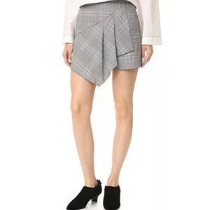 Tibi Plaid Ruffle Front Skort Size 8  MSRP $130